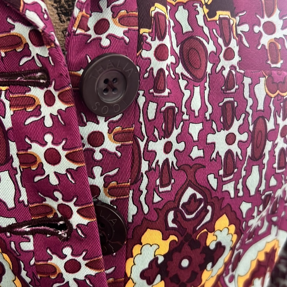 Beautiful Multicolored Jacket With Light Turquois… - image 3